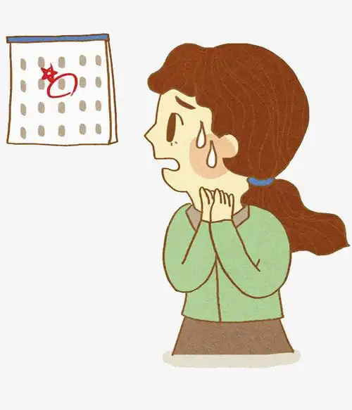 惊恐的女生png图