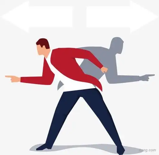 迷失方向的商务男子