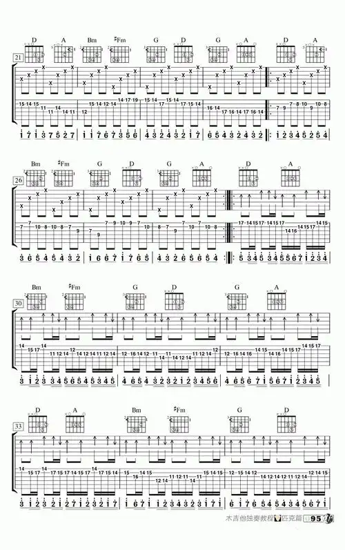 d大调卡农吉他谱_canon指弹谱_双吉他独奏谱曲谱图片第2张