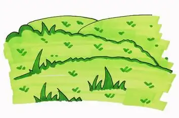 草原怎么画简单又漂亮 大自然简笔画,草原简笔画教程 - 9252儿童网