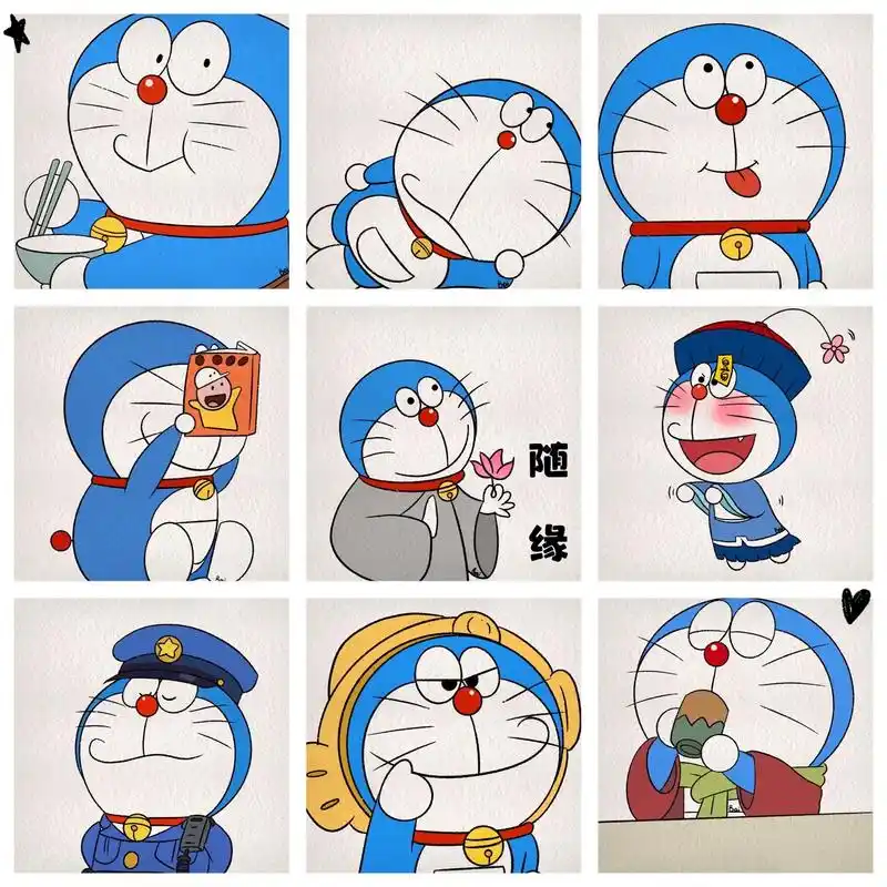 哆啦a梦九宫格第二弹来啦