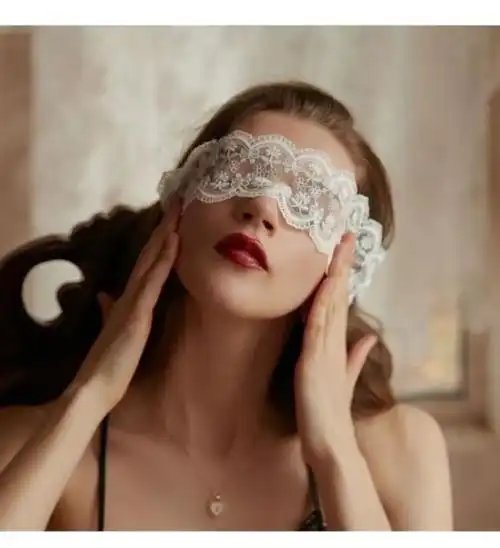 蒙眼丝带情趣黑色神器性感蕾丝眼罩遮眼面纱遮光夫妻套装用品 跳动