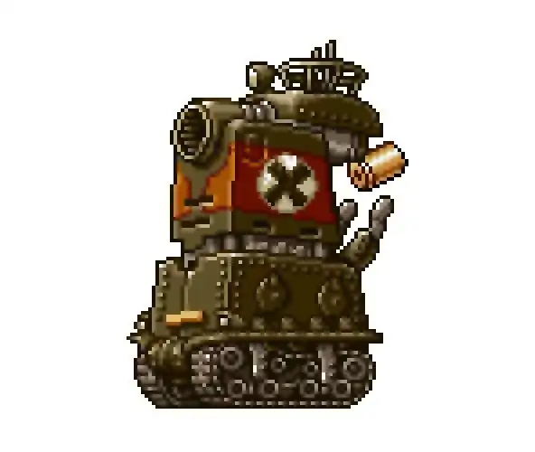 metalslug合金弹头7游戏怪物像素画网格画图案