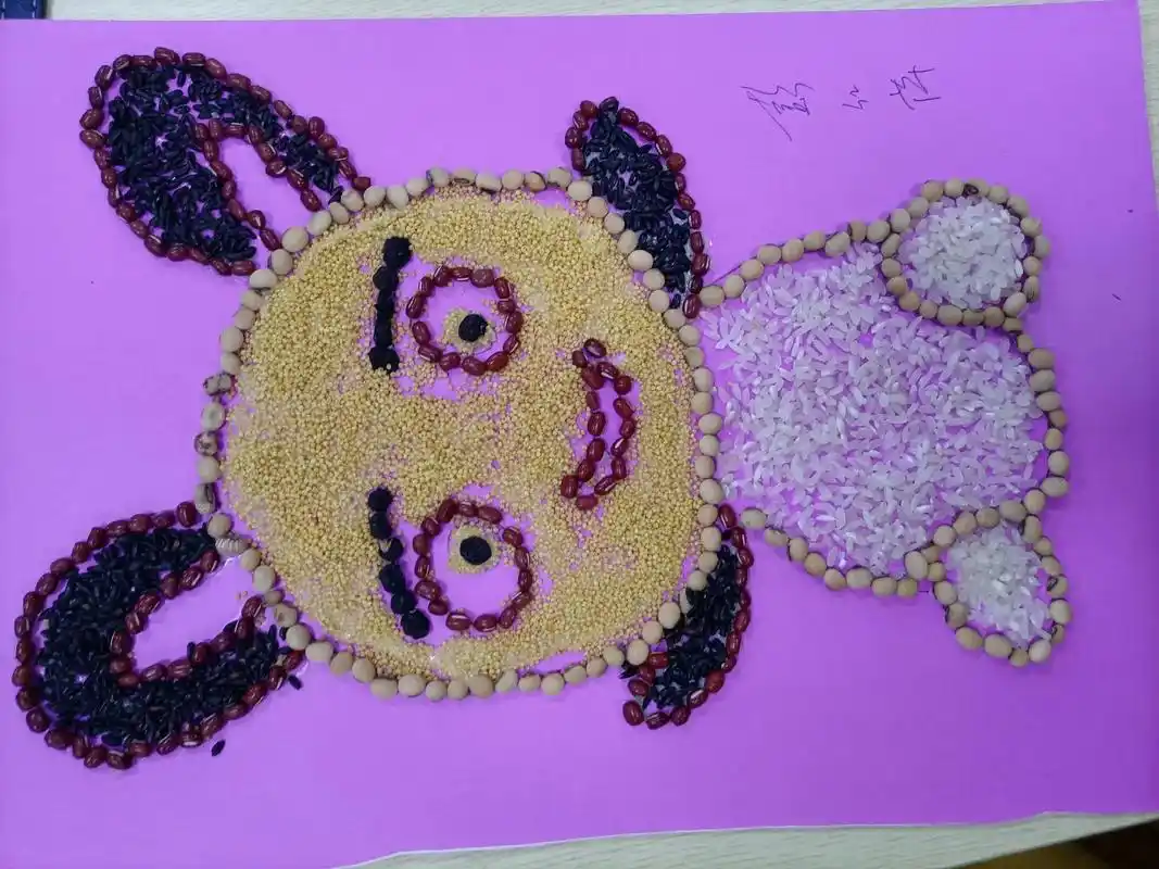 幼儿手工粘贴画,有没有被萌到#感恩所有的相遇 #生活不会辜负 - 抖音