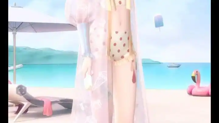 【闪耀暖暖】暖暖女儿夏日泳装复苏动作语音全过程展示