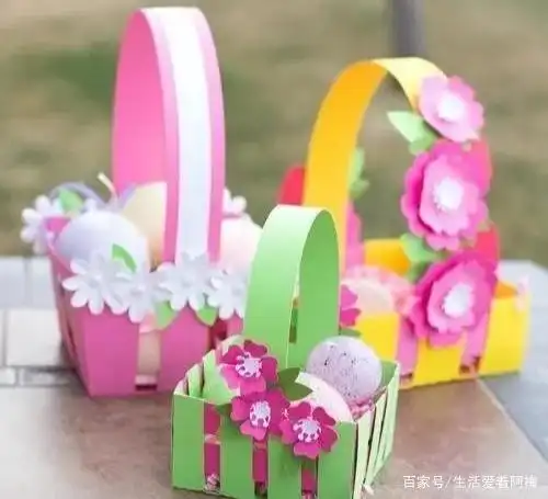 变废为宝用废纸做纸篮子,送给孩子装东西,纸艺手工附3款教程