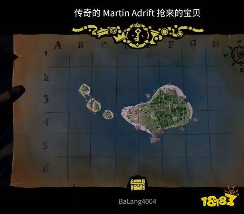 地图寻找岛屿锁定目标 开船过去挖宝就好挖宝工具 按q《盗贼之海》