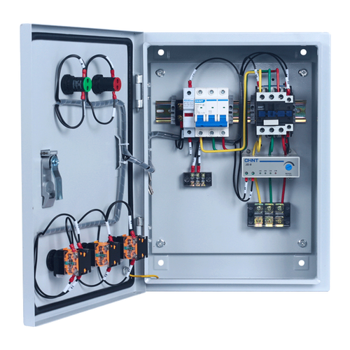 三相电机水泵控制箱一用一备配电箱380v浮球自动排污泵电机控制箱