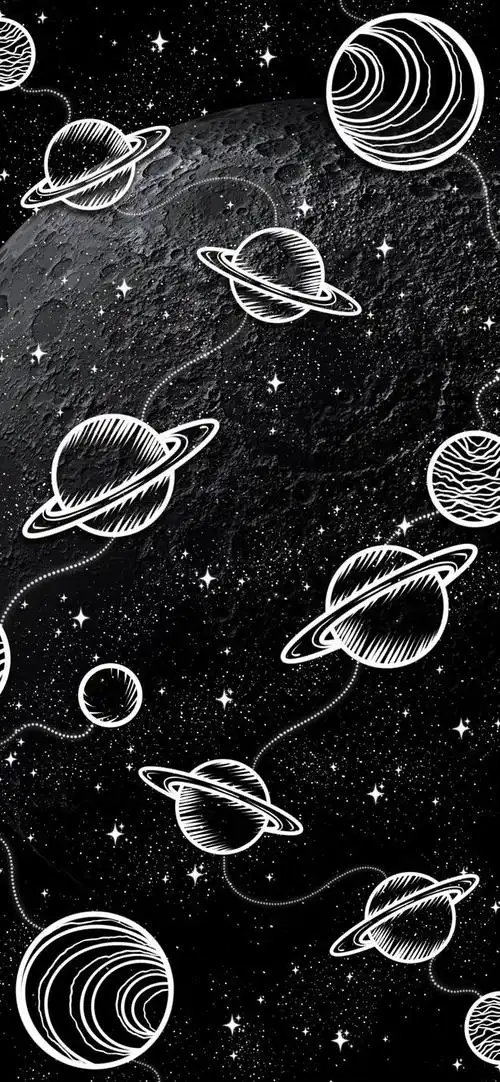 壁纸更新:手绘宇宙星空壁纸