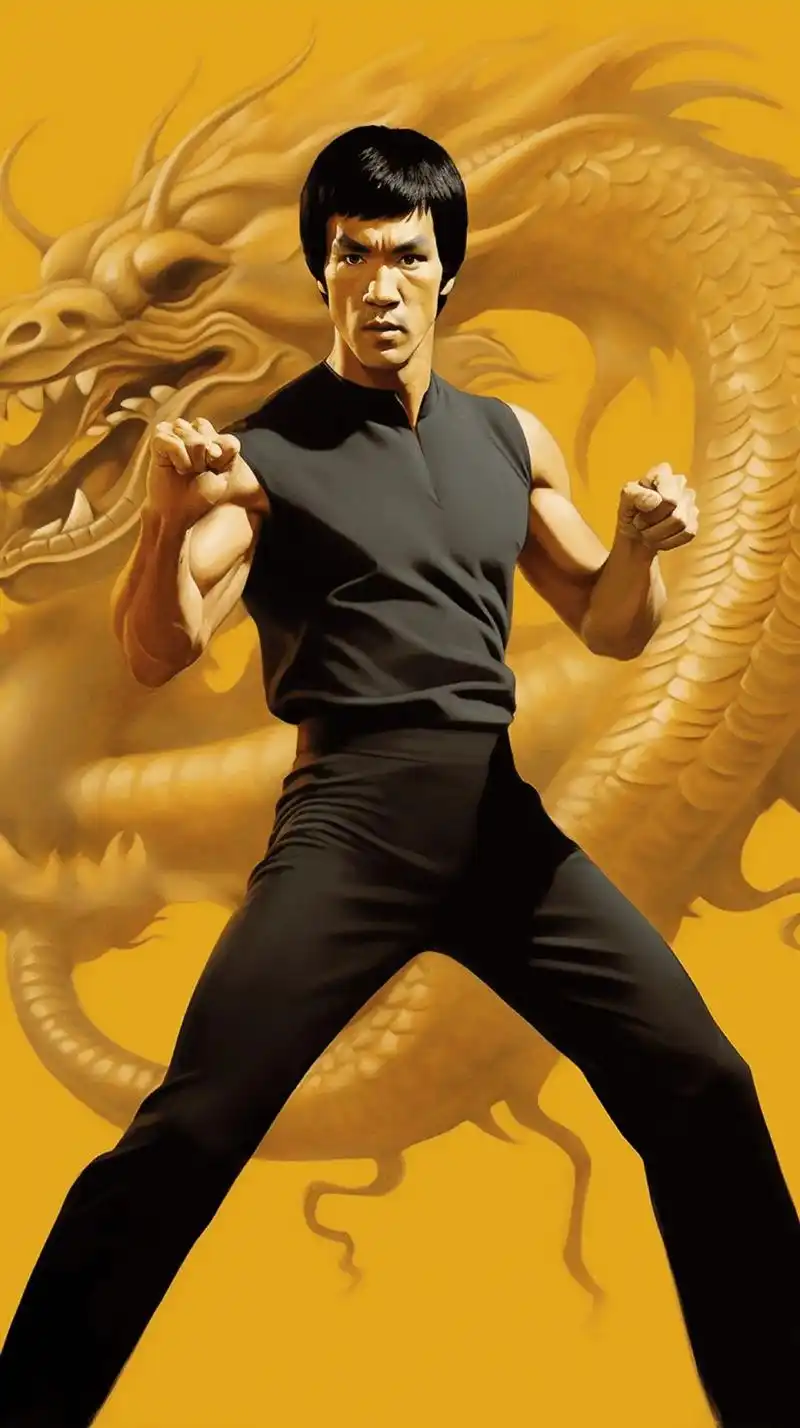 武术巨星李小龙,截拳道的创始人,速度与力量的完美结合,以自由 - 抖音