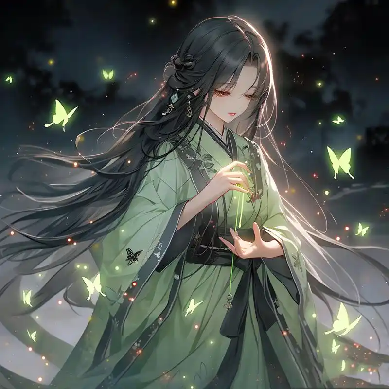 眼中星辰,是你!▏古风女生头像 蝶恋花易碎,情深深惹泪.