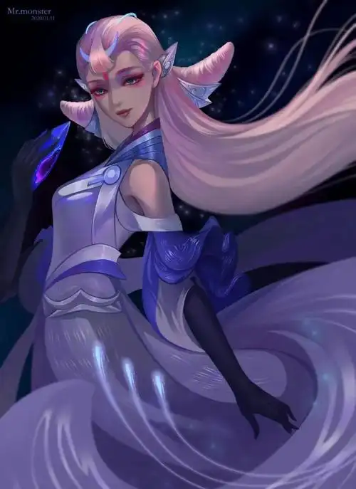 貂蝉(猫影幻舞)同人壁纸:镜之花,水中月,弦声起,半遮面.——王者荣耀