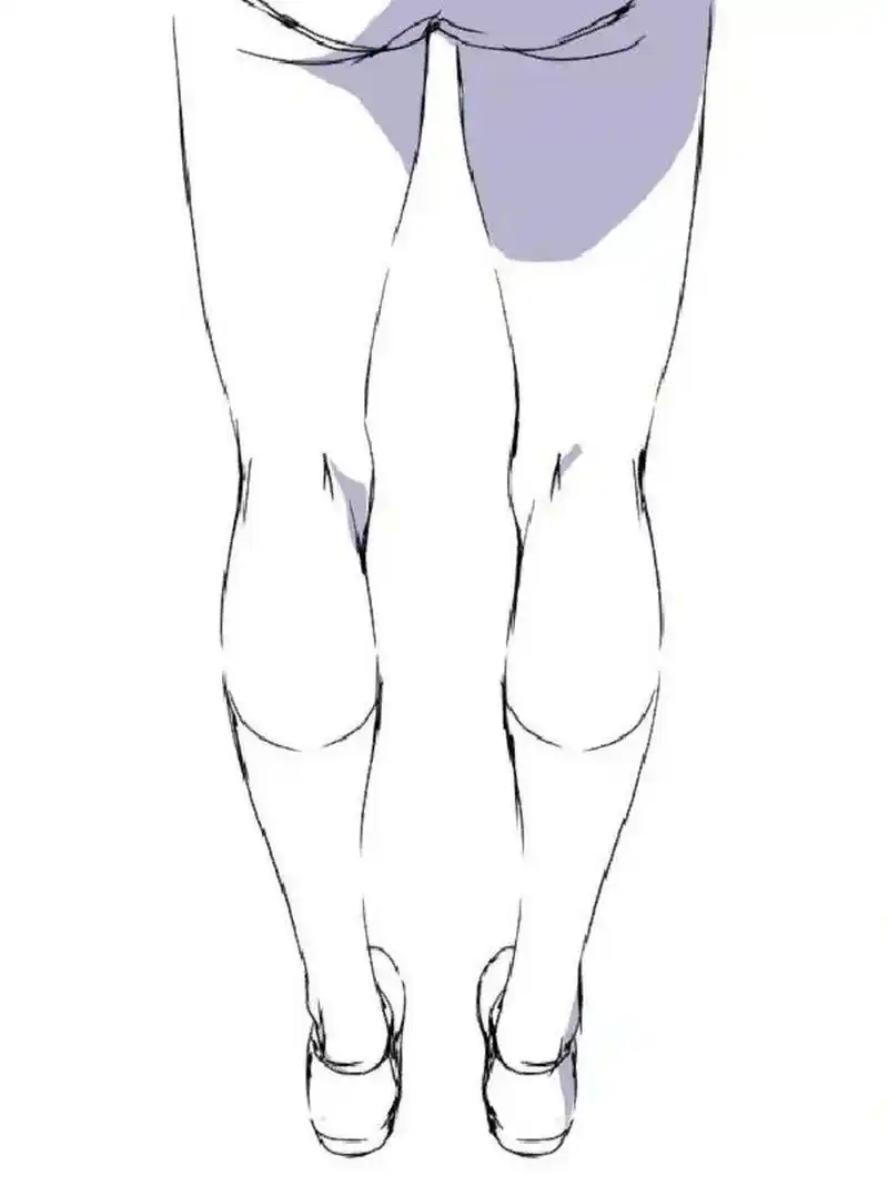 插画教程|一组女生腿部的画法参考