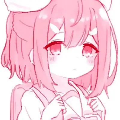 叶柒粉色系卡通女生可爱头像