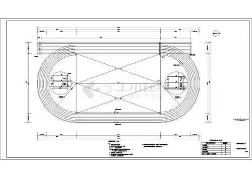 某小学300米塑胶运动场设计施工图