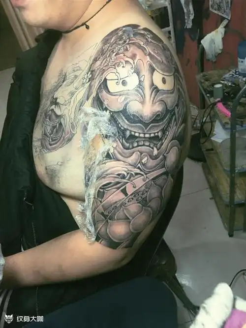 半甲班诺_纹身图案手稿图片_王一鸣的纹身作品集