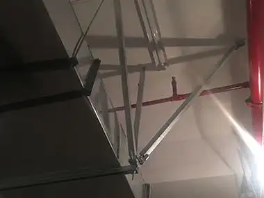 单个矩形风管双向抗震支架