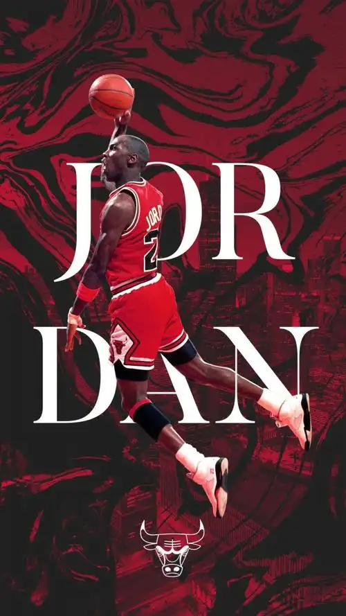 nba篮球明星公牛队飞人迈克尔乔丹海报