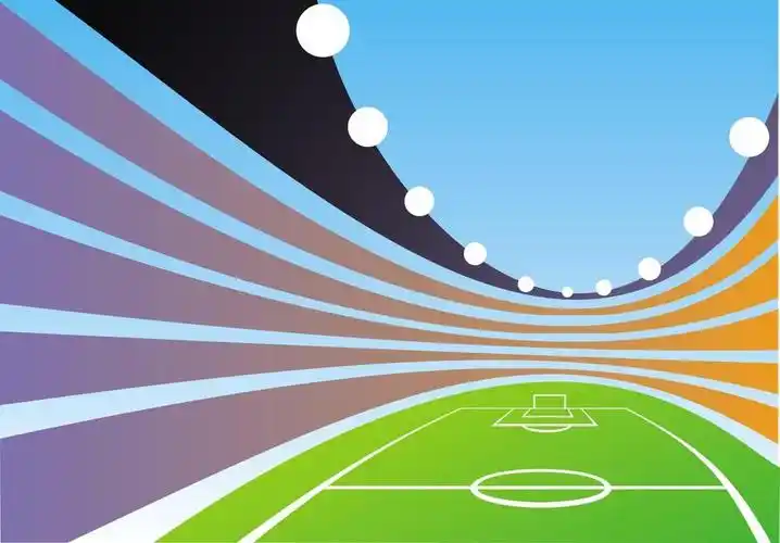 抽象体育场背景,颜色说明了宽敞的夏季奥林匹克体育场