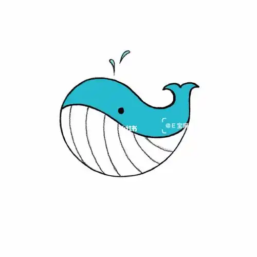 亲子简笔画鲸鱼系列第十五弹