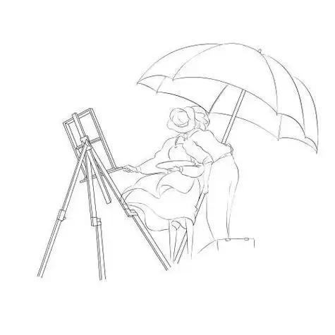 起风了简笔画分解图