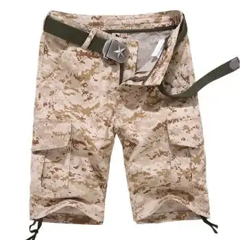 豹迹baojee夏季迷彩服户外军迷短裤男夏季军绿五分裤登山休闲短裤工装