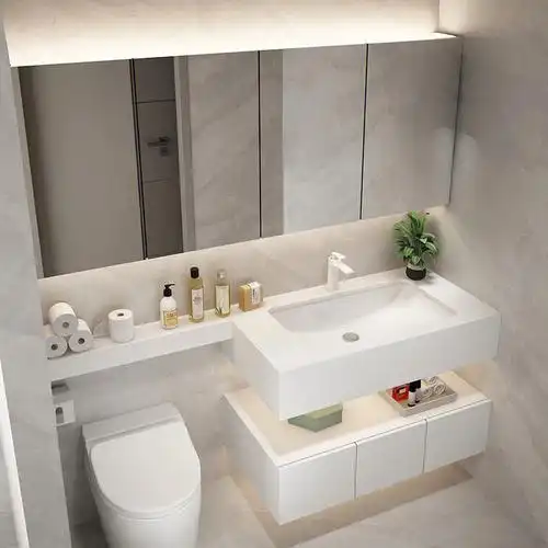 好物分享卫生间马桶延长洗手盆柜