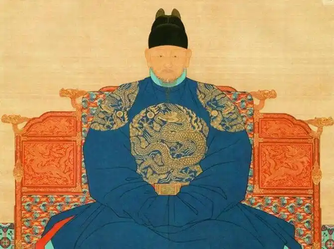 朝鲜帝王李旦画像