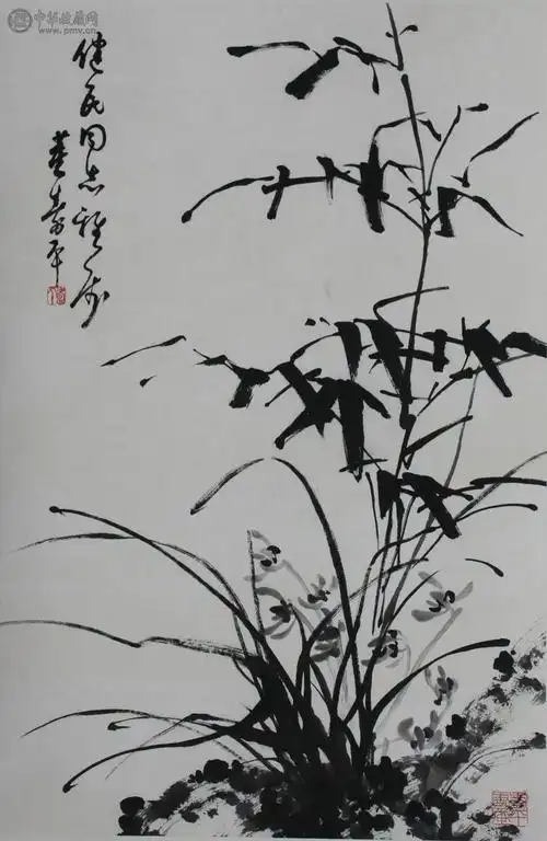董寿平《花鸟》68x48cm 1
