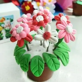 植树节手工制作diy材料包儿童幼儿园小朋友黏土彩泥花盆多肉植物