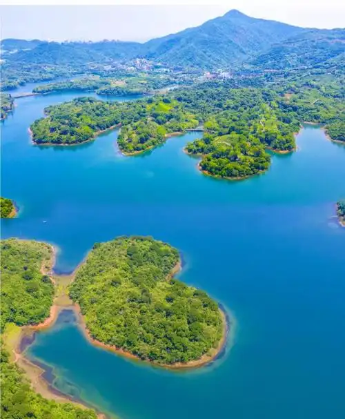 深圳的"千岛湖":三洲田水库航拍美景