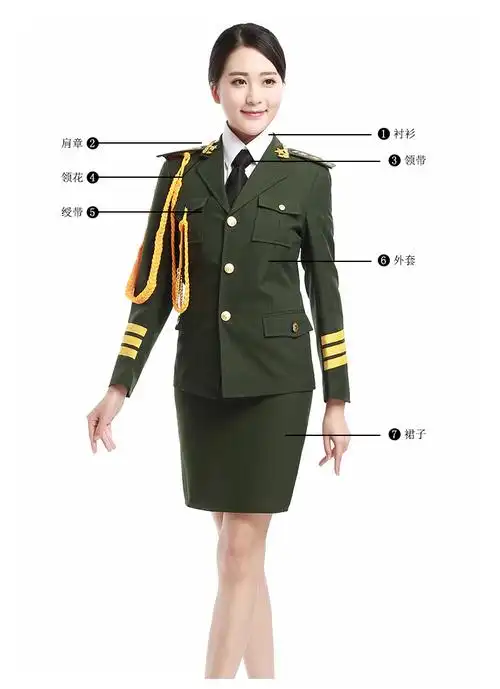 军装演出服乐队服装学生文艺女兵升旗手服装仪仗队国旗班礼服套装