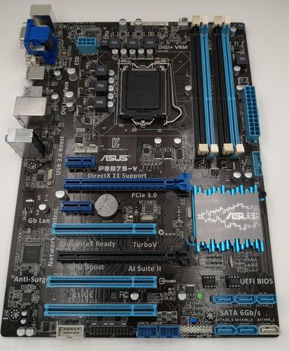 asus华硕p8b75-v全固固态大板1155针台式机b75pci-e主板