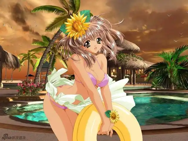 清凉一夏 泳装动漫美少女壁纸大搜_新浪图片