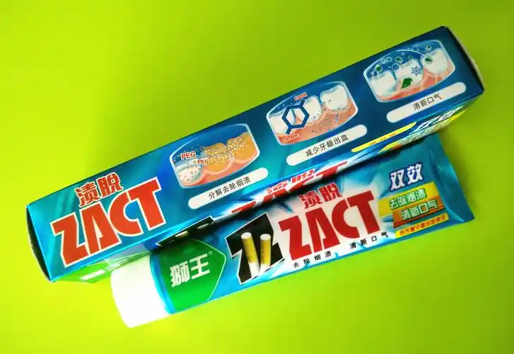狮王zact渍脱双效 去烟渍牙膏