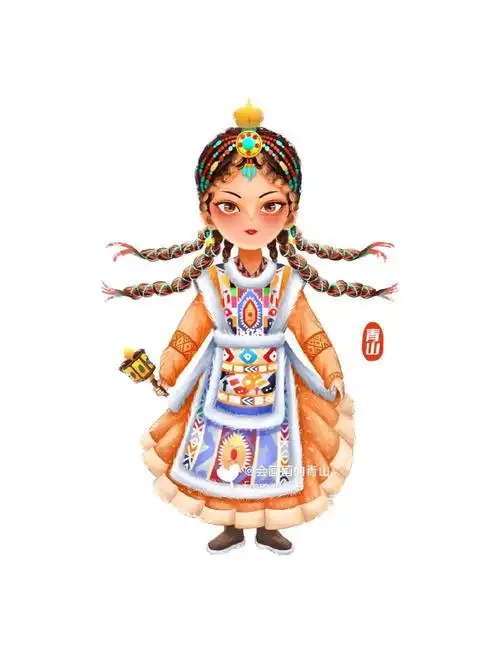 人物篇4民族服饰藏族