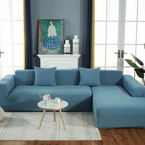 跨境纯色弹力沙发套罩全包套四季防滑皮沙发垫一套通用组合型