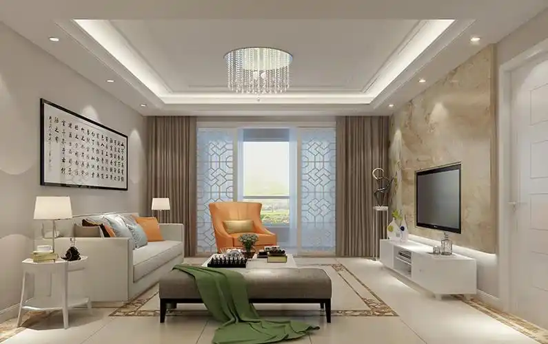 9,现代风格客厅集成吊顶效果图8,国奥村别墅装客厅吊顶效果图7,欧式