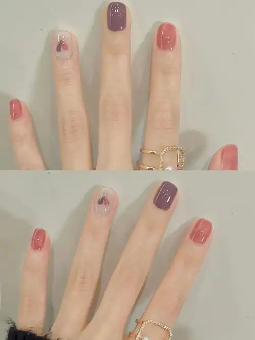 超好看的美甲 短指甲也可以这么美 夏日美甲 显白美甲 美甲图片分享