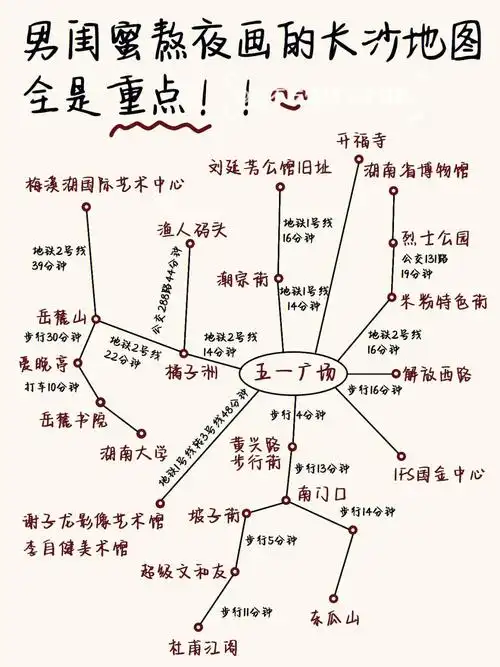 懒人长沙旅游地图直接拿去挨个玩