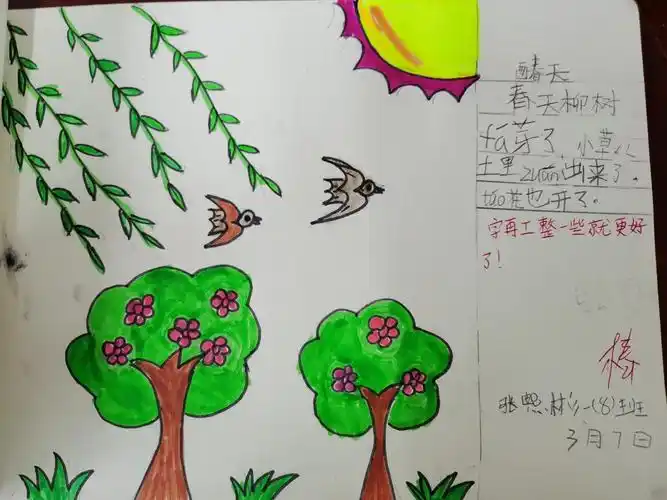 《画春天》绘图日记展(3.9)