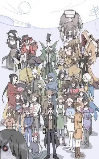 第五人格同人笔下的庄园角色大合影图三另玩家向往不已