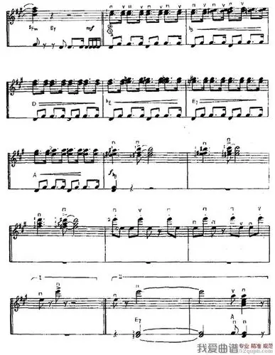 追捕同名日本电影插曲吉他谱