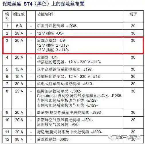 【保险盒】奥迪a8l 取电说明