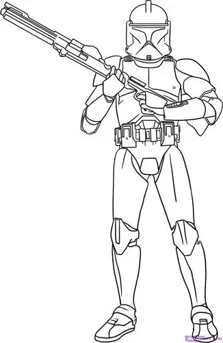 clone trooper coloring page