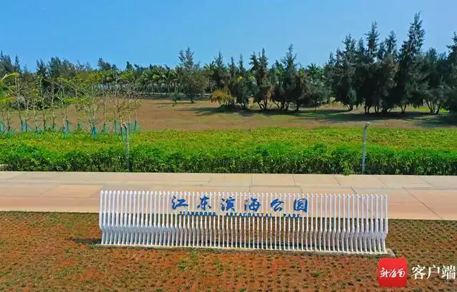 海口江东滨海公园:打造"韧性海防 呼吸海岸"