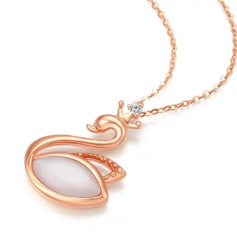 天鹅06项链.每个女孩都是一个白天鹅 06     也愿世界 - 抖音