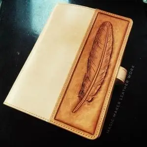 私人定制手工皮雕真皮tn手账活页笔记本日记本创意礼物免费刻字