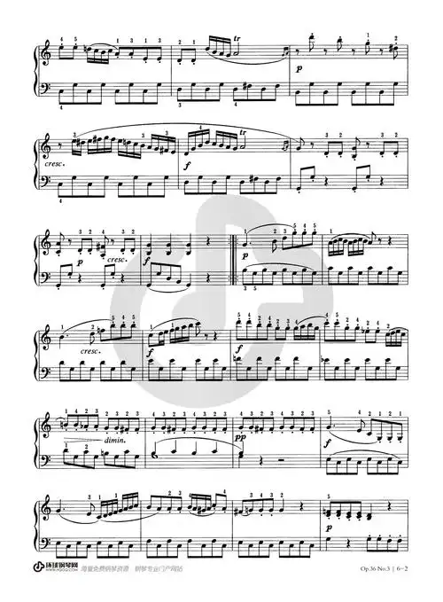 3钢琴谱-环球钢琴网