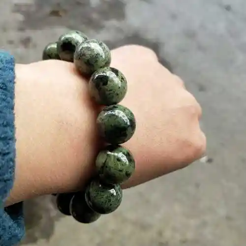 纯天然西藏药王石藏玉圆珠手串强磁能量升阳养肾手链